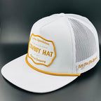 Cowboy Revolution Apparel Co. Hats One Size Fits Most “Cowboy Hat” Cowboy Revolution White Trucker Patch Hat
