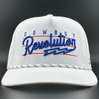 Cowboy Revolution Apparel Co. Hats One Size Fits Most “Lightning" White - Cowboy Revolution 5-panel Performance Hat