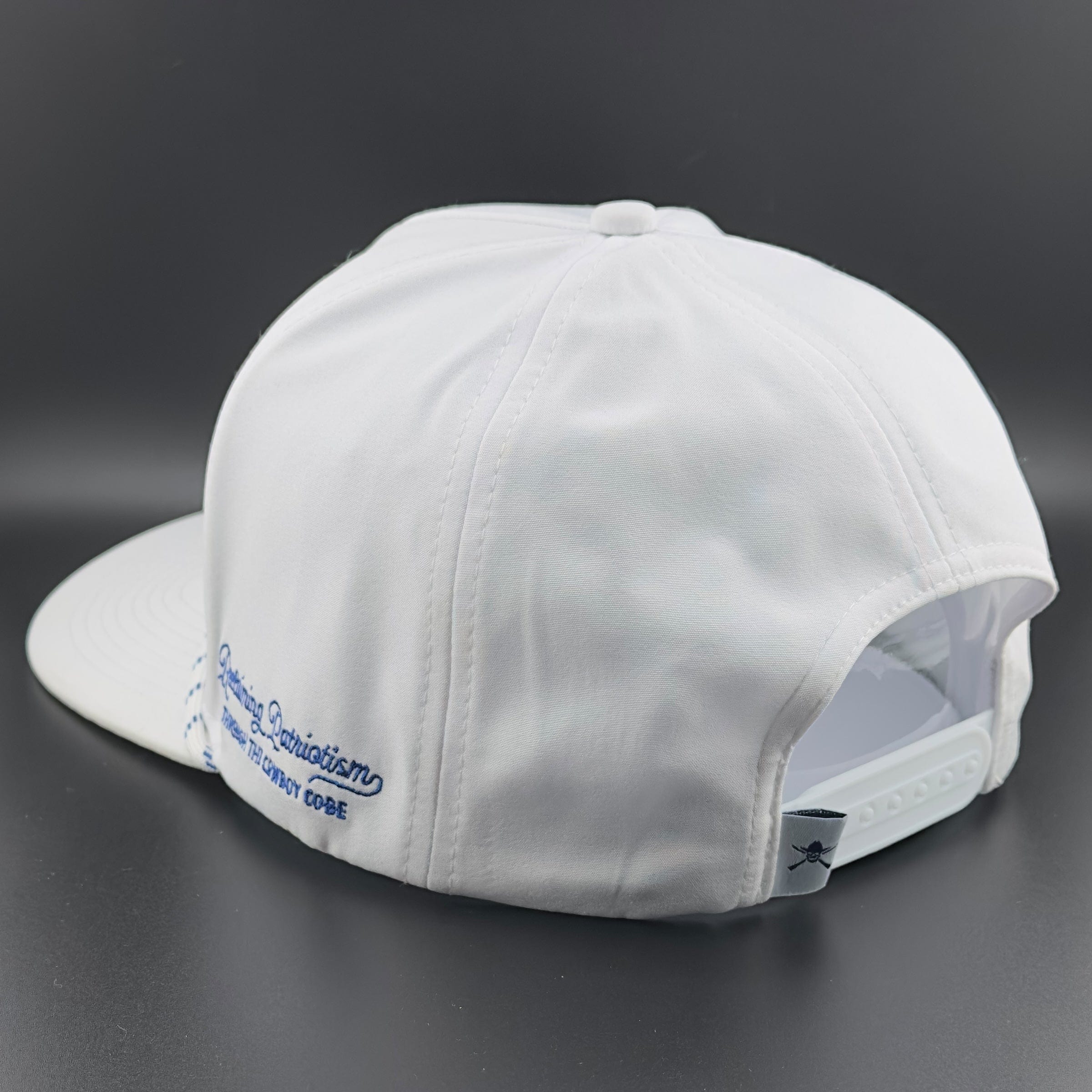 Cowboy Revolution Apparel Co. Hats One Size Fits Most “Lightning" White - Cowboy Revolution 5-panel Performance Hat