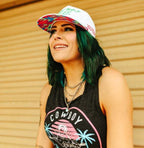 Cowboy Revolution Apparel Co. Hats One Size Fits Most NEON SUMMER “COWBOY HAT” - COWBOY REVOLUTION 5-PANEL NYLON HAT