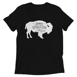 Cowboy Revolution Apparel Co. Shirts XS "White Buffalo '24"  Cowboy Revolution Short Sleeve Tri-Blend Tee
