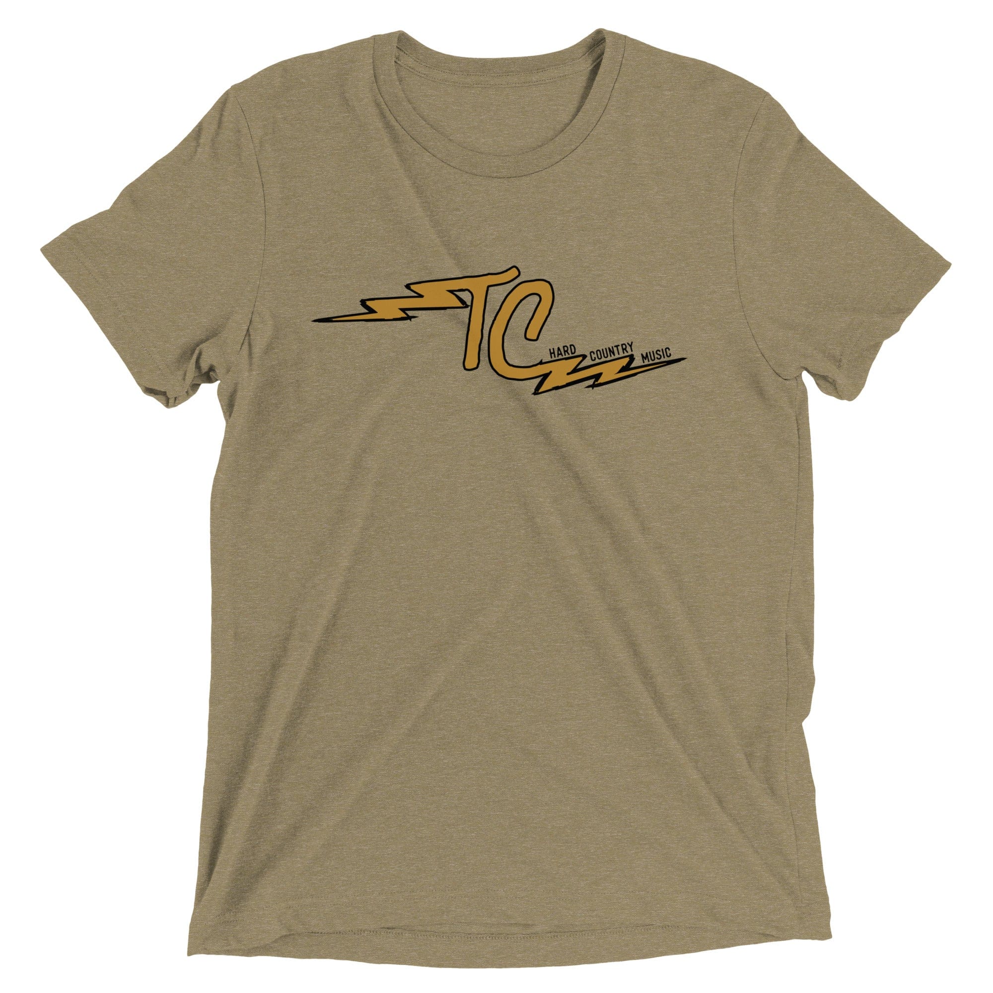Cowboy Revolution Apparel Co. Trent Cowie "Hard Country Music" Short Sleeve Tri-Blend Tee (Olive)