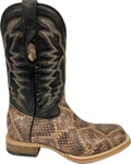 Cowtown Boots Boots Cowtown Men's Brown Cowhide Rattlesnake Print Western Boots Q6715