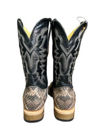 Cowtown Boots Boots Cowtown Men's Brown Cowhide Rattlesnake Print Western Boots Q6715