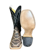 Cowtown Boots Boots Cowtown Men's Brown Cowhide Rattlesnake Print Western Boots Q6715