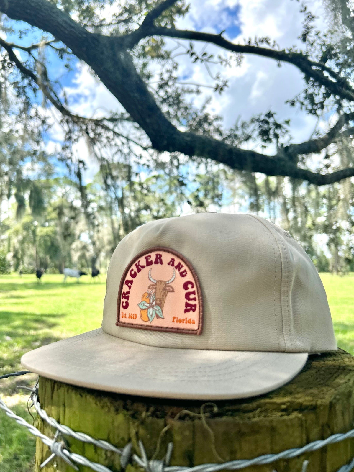 NWT OTTO  Salmon Peach Snapback Hat with Horse Barrel Racer Embroidered Patch Peach Rope Snapback Hat - Salmon Amateur Stores main image 2