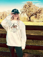 Cracker and Cur outerwear Perseverance Crewneck Sweatshirt- Oatmeal