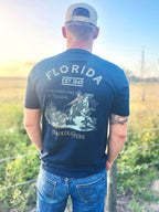 Cracker and Cur shirt Florida Western Pocket- Midnight Navy