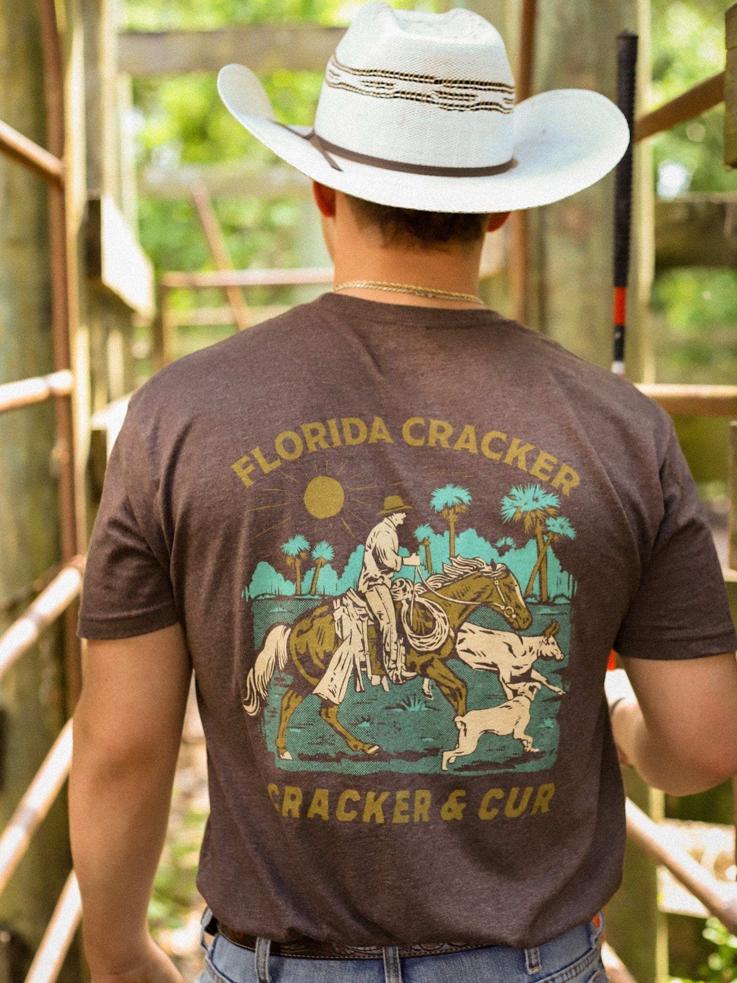Cracker and Cur Shirts Florida Cracker- Dark Brown