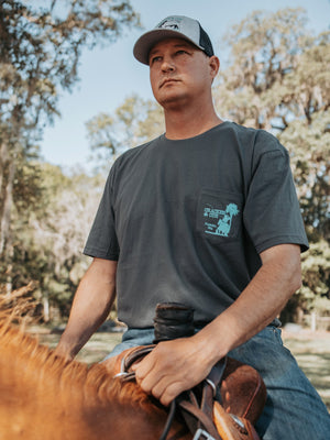 Cracker and Cur Shirts Florida Ranching Shield- Metal Pocket
