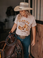 Cracker and Cur Shirts Florida Western 2.0 - Peach