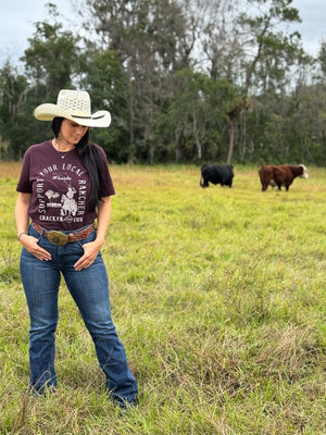 Cracker and Cur Shirts Local Rancher- Oxblood