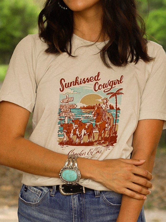 Cracker and Cur Shirts Sunkissed Cowgirl- Dust