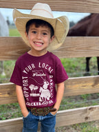 Cracker and Cur Shirts Toddler Local Rancher- Maroon