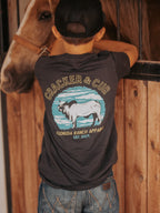 Cracker and Cur Shirts Youth Neon Lights- Dark Grey