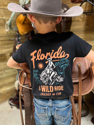 Cracker and Cur Shirts Youth Wild Ride- Black
