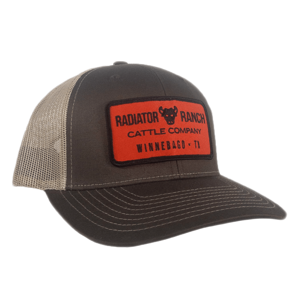 Cattle Company Cap Brown & Tan Precurved – Russell's Western Wear, Inc.
