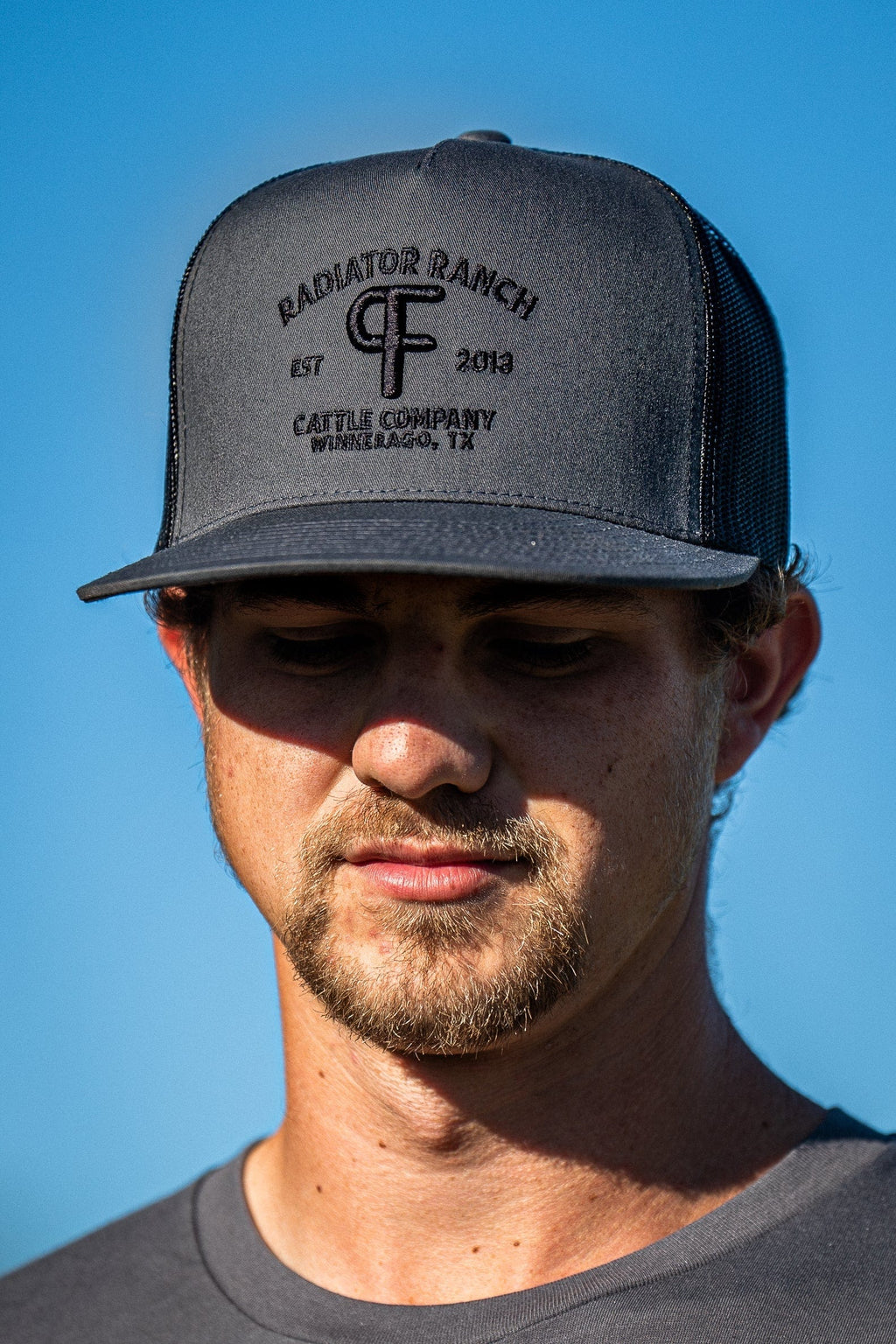 Pf Radiator Ranch Hat Radiator Ranch PF Brand Charcoal – Russell's Western Wear, Inc.