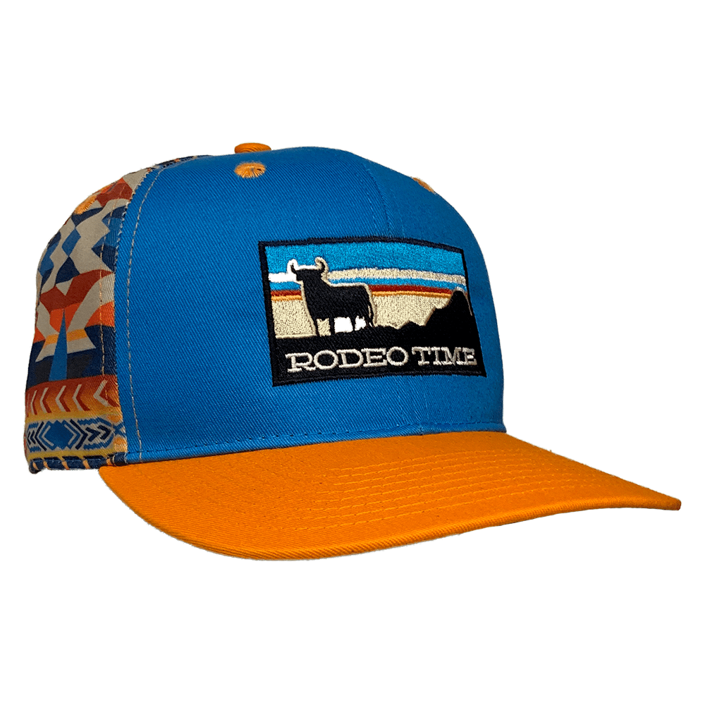 Dale Brisby's Rodeo Time Cap Rodeo Time Sunset Navajo Orange Flatbill