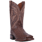 Dan Post Boots Dan Post Men's Alamosa Chocolate Full Quill Ostrich Exotic Boots DP3875