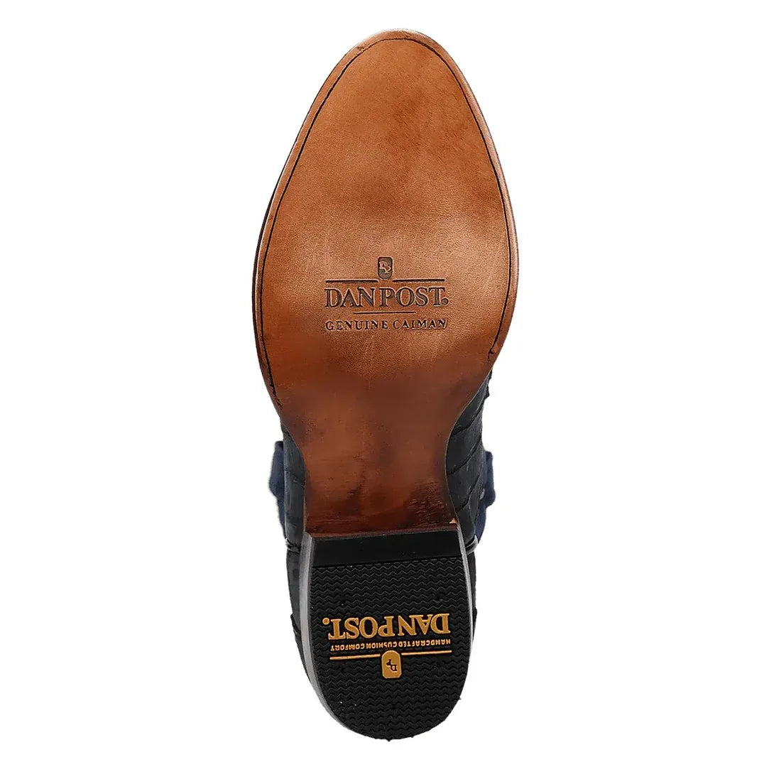 DAN POST Boots Dan Post Men's Alvis Blue Caiman Exotic Western Boots DP3101