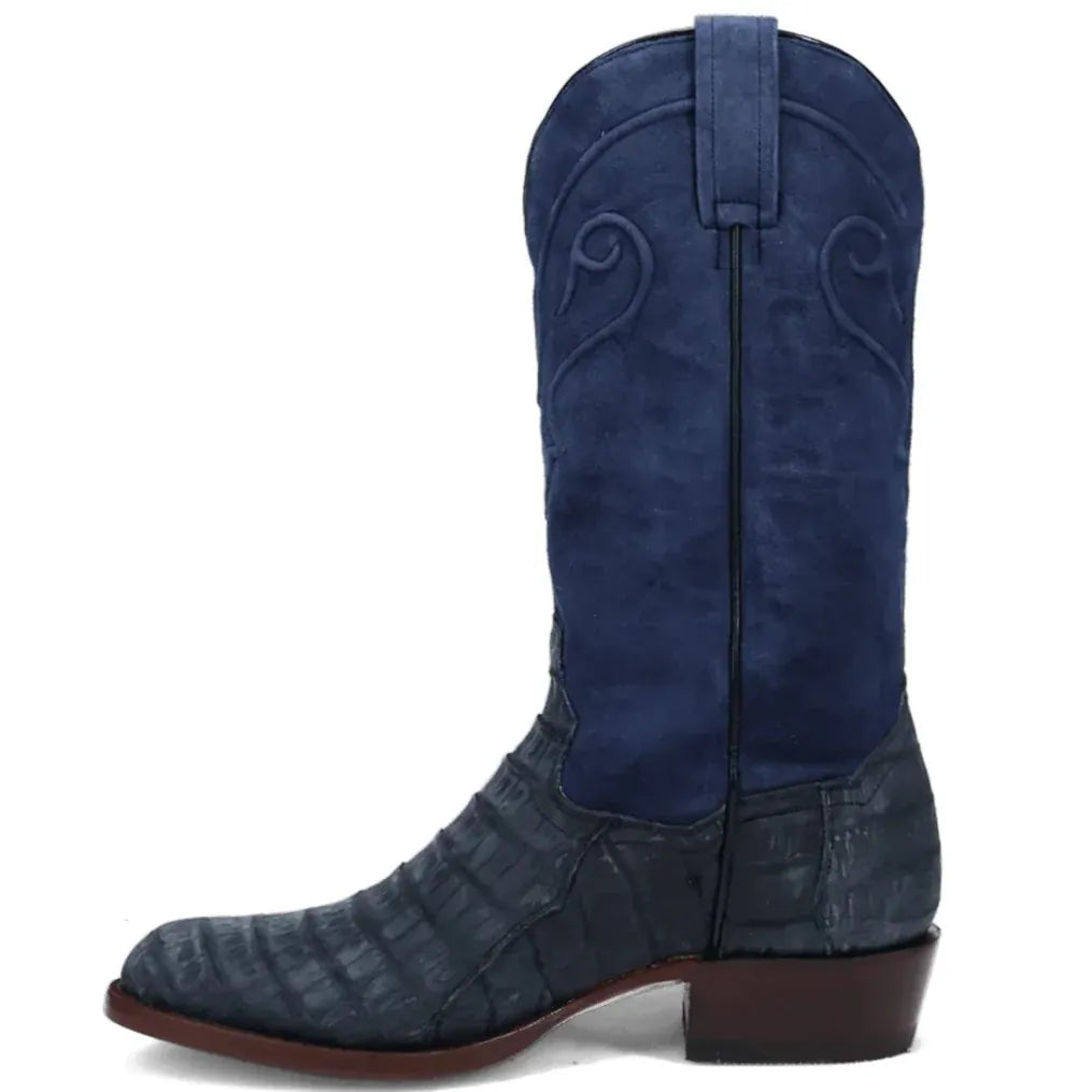 DAN POST Boots Dan Post Men's Alvis Blue Caiman Exotic Western Boots DP3101
