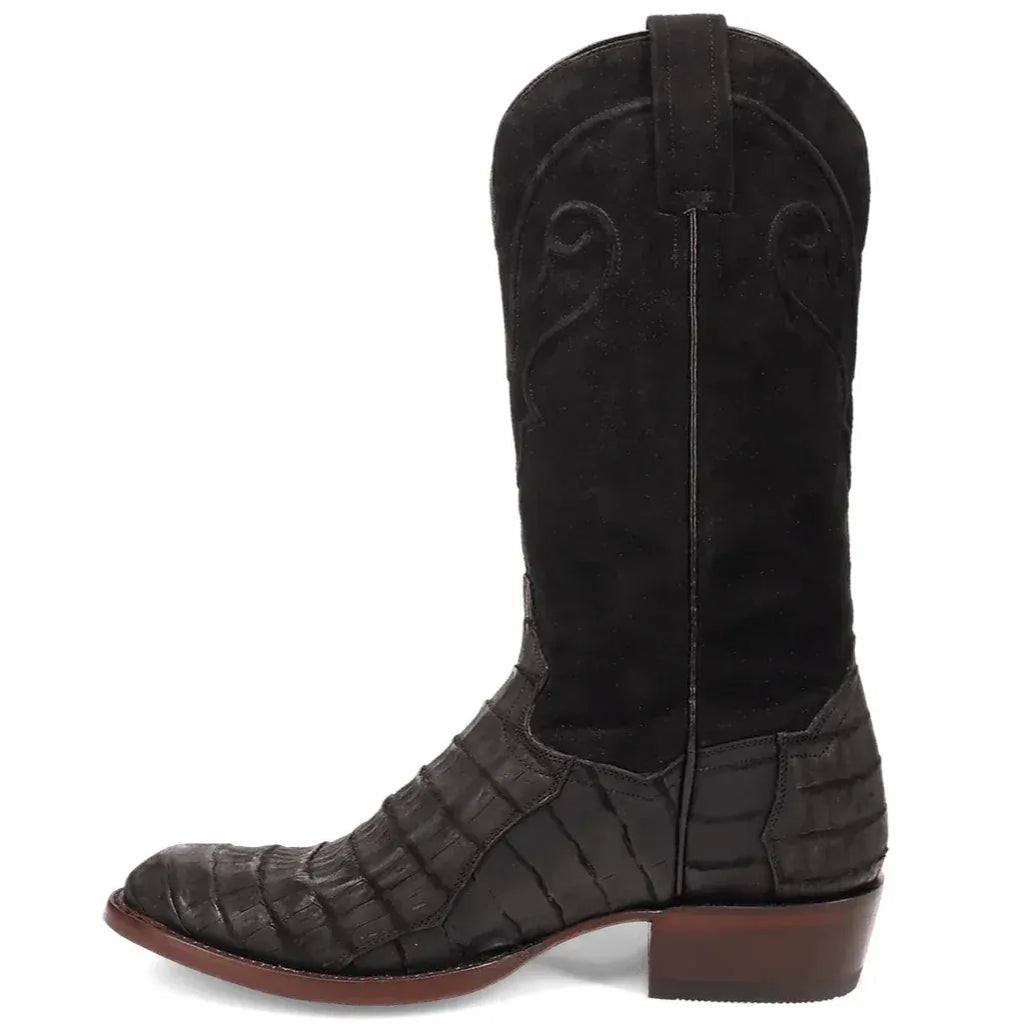 DAN POST Boots Dan Post Men's Black Alvis Caiman Exotic Western Boot DP3100