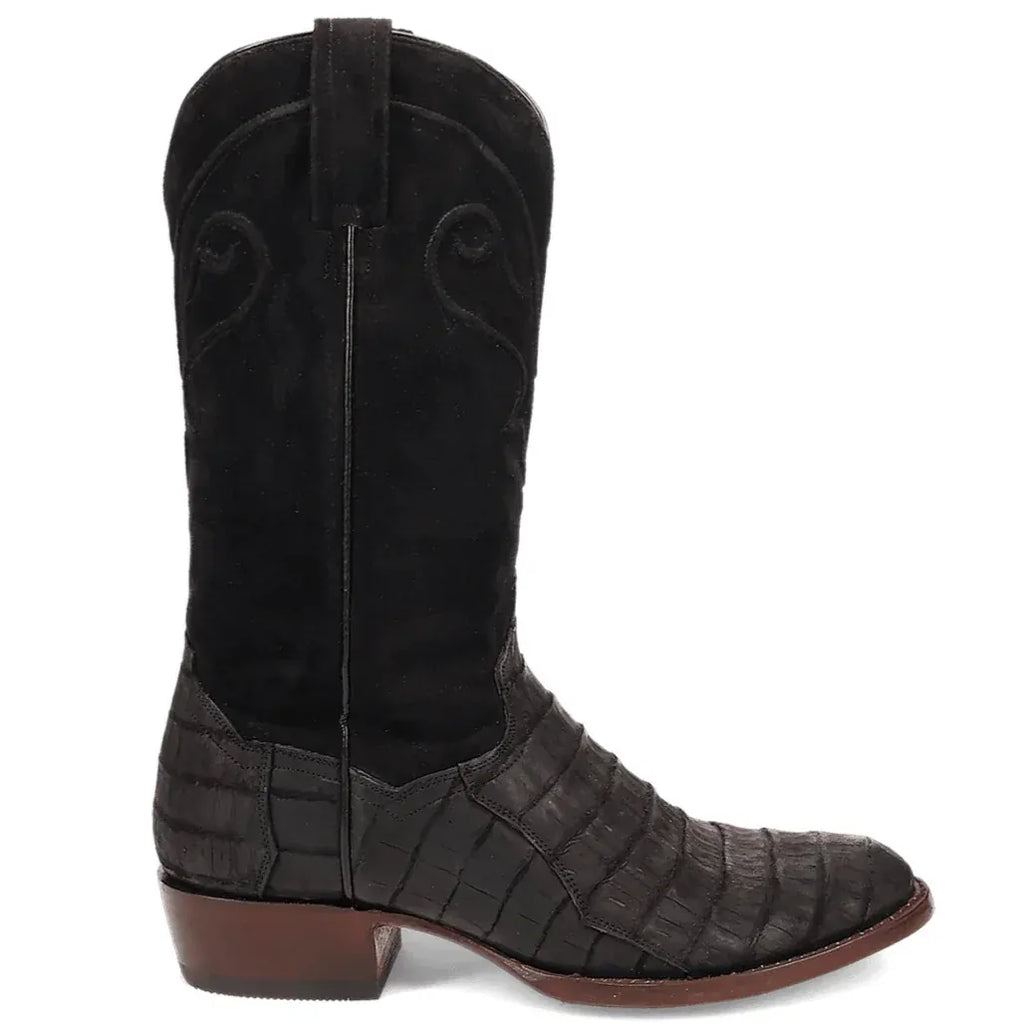 DAN POST Boots Dan Post Men's Black Alvis Caiman Exotic Western Boot DP3100