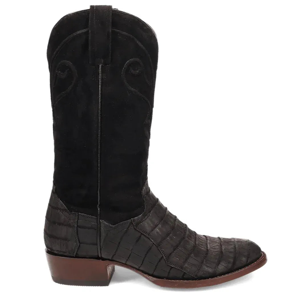 DAN POST Boots Dan Post Men's Black Alvis Caiman Exotic Western Boot DP3100