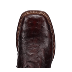 DAN POST Boots Dan Post Men's Black Cherry Alamosa Ostrich Exotic Western Boots DP5012