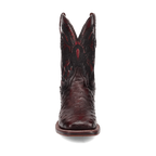 DAN POST Boots Dan Post Men's Black Cherry Alamosa Ostrich Exotic Western Boots DP5012