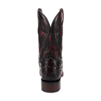 DAN POST Boots Dan Post Men's Black Cherry Alamosa Ostrich Exotic Western Boots DP5012