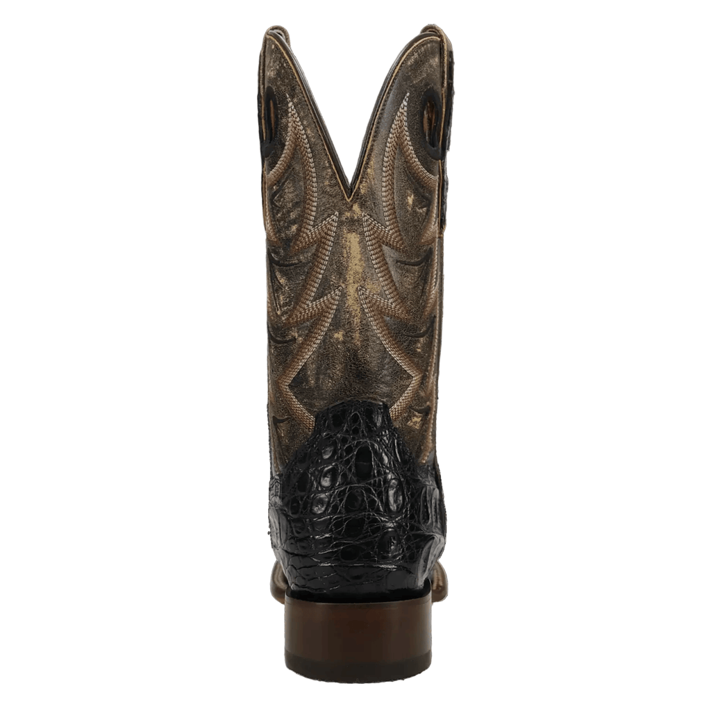 DAN POST Boots Dan Post Men's Black Marsh Caiman Exotic Western Boots DP5240