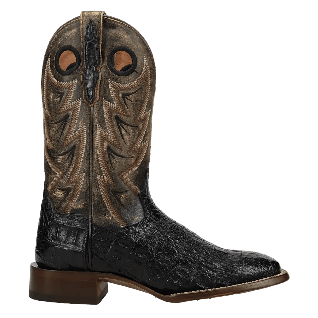 DAN POST Boots Dan Post Men's Black Marsh Caiman Exotic Western Boots DP5240