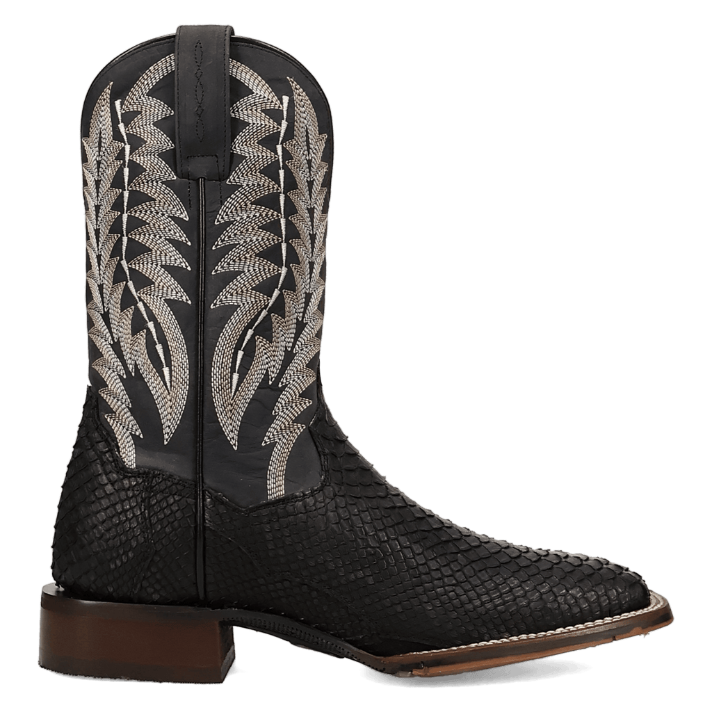 DAN POST Boots Dan Post Men's Black Midnight Reign Python Exotic Boot DP5269