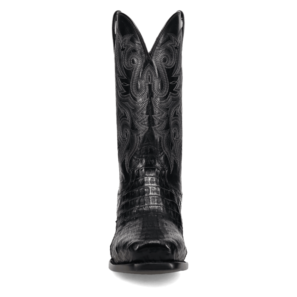 DAN POST Boots Dan Post Men's Black Zandor Caiman Exotic Western Boots DP7132
