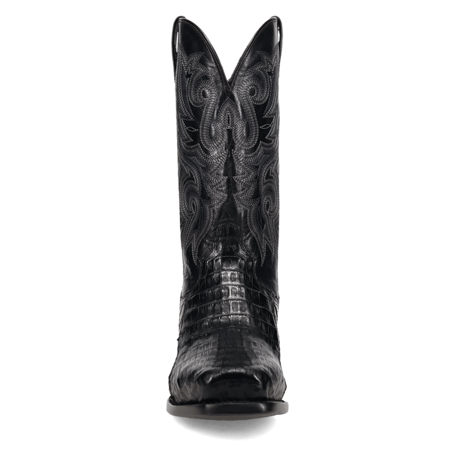 DAN POST Boots Dan Post Men's Black Zandor Caiman Exotic Western Boots DP7132