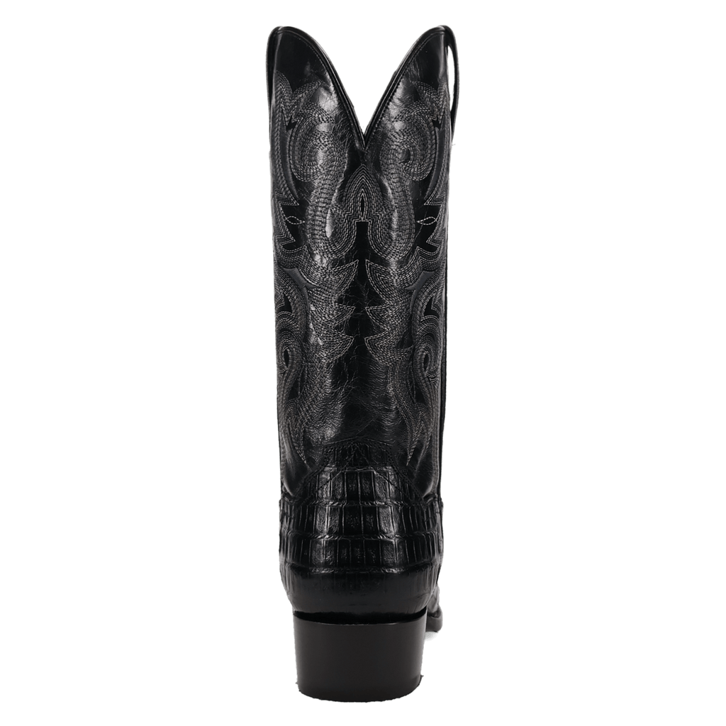 DAN POST Boots Dan Post Men's Black Zandor Caiman Exotic Western Boots DP7132
