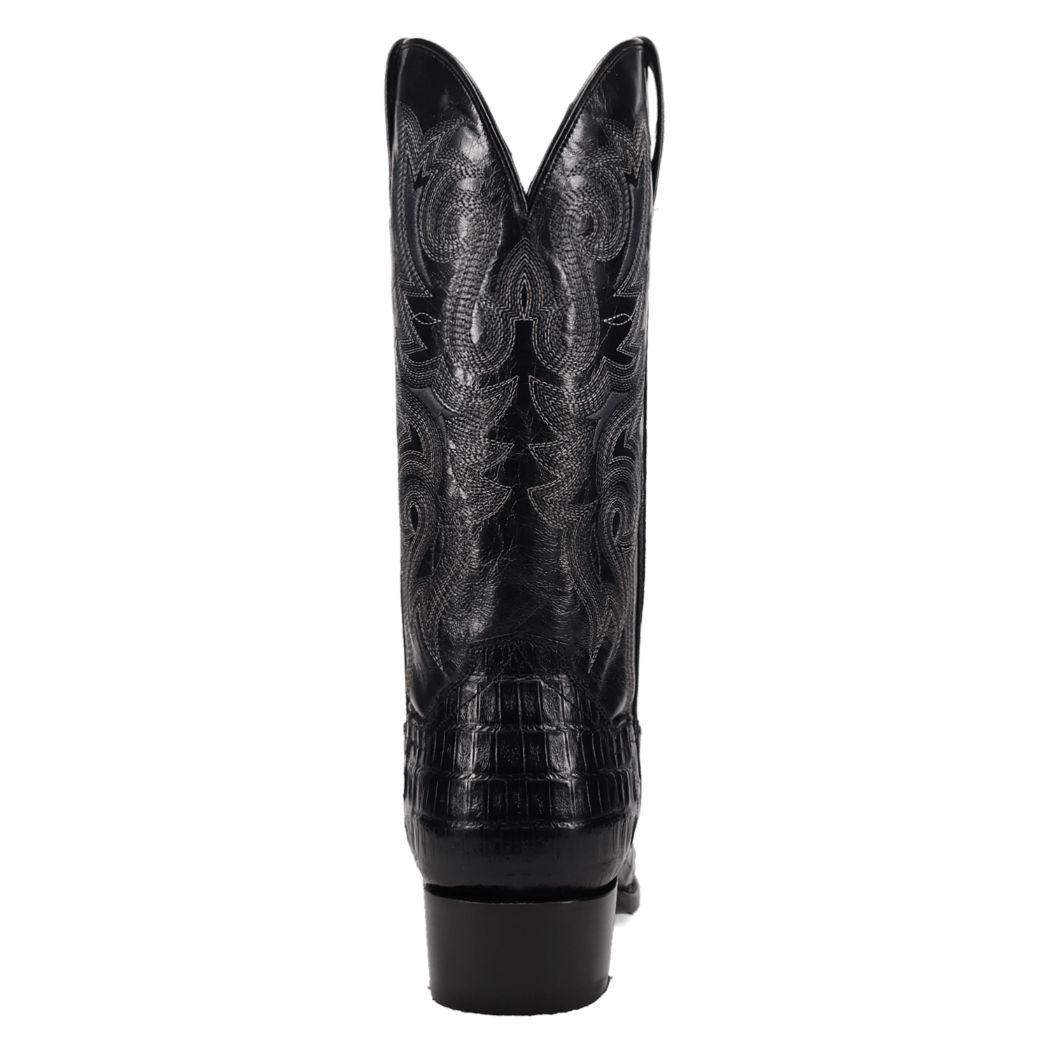 DAN POST Boots Dan Post Men's Black Zandor Caiman Exotic Western Boots DP7132