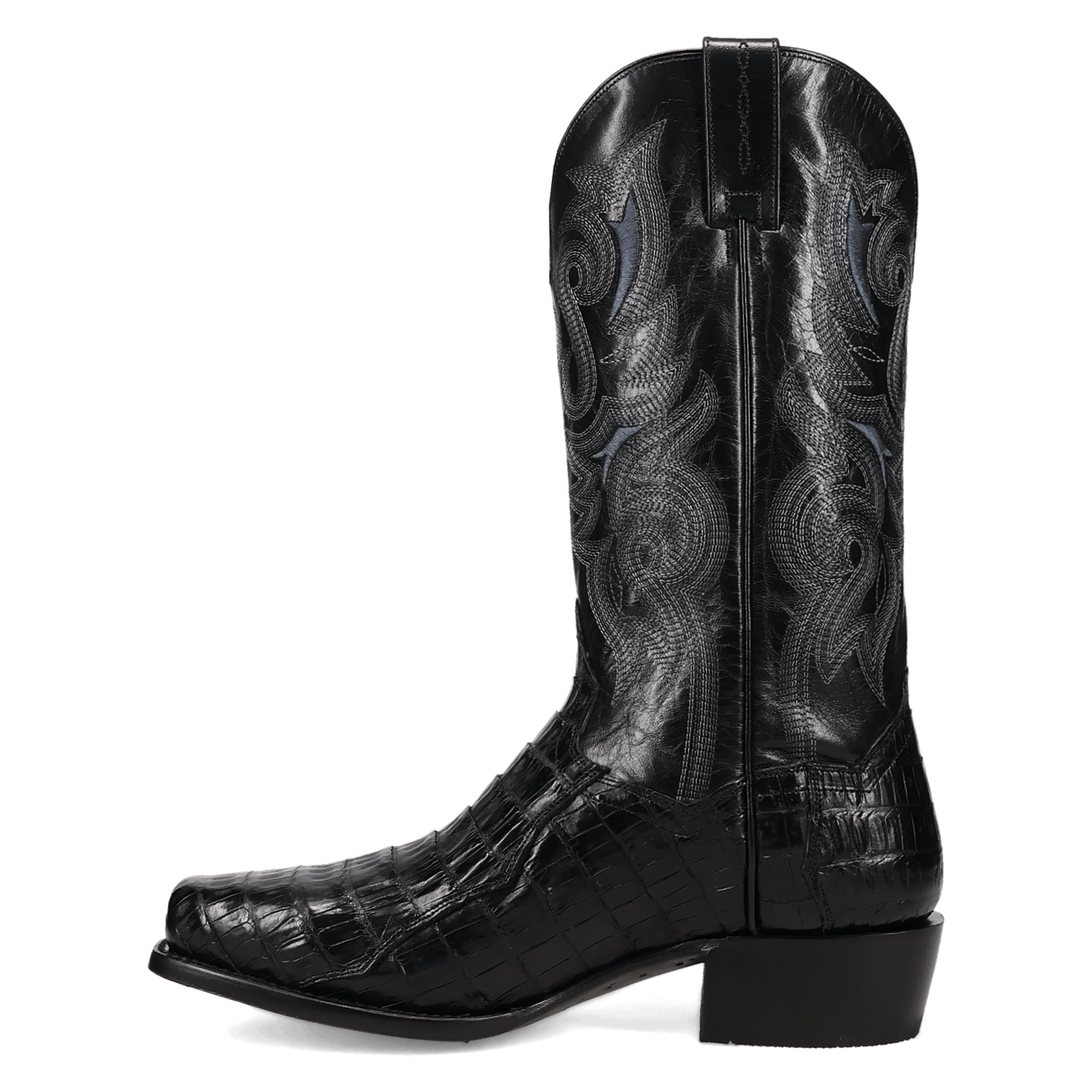 DAN POST Boots Dan Post Men's Black Zandor Caiman Exotic Western Boots DP7132