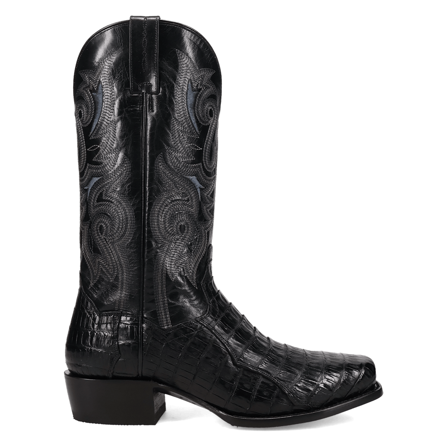 DAN POST Boots Dan Post Men's Black Zandor Caiman Exotic Western Boots DP7132