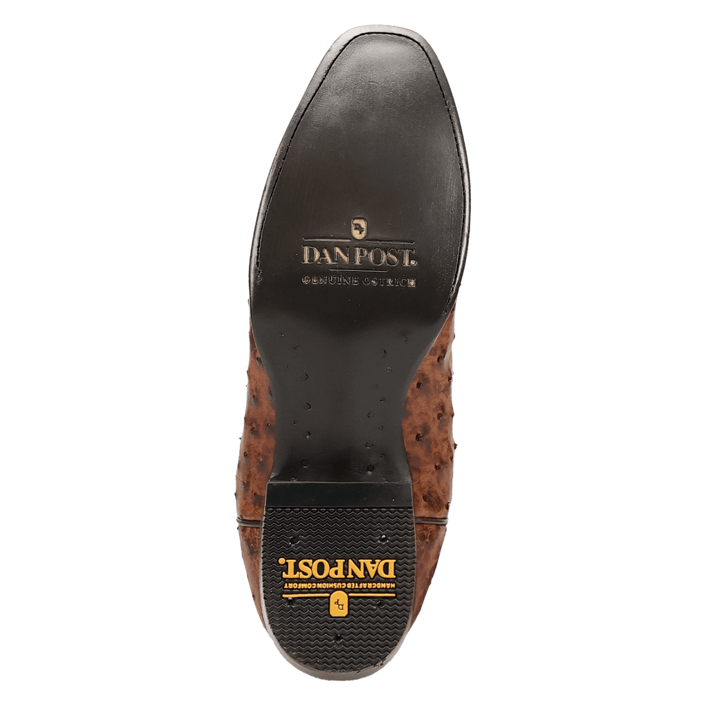 DAN POST Boots Dan Post Men's Brass Marco Full Quill Ostrich Exotic Boots DP7063