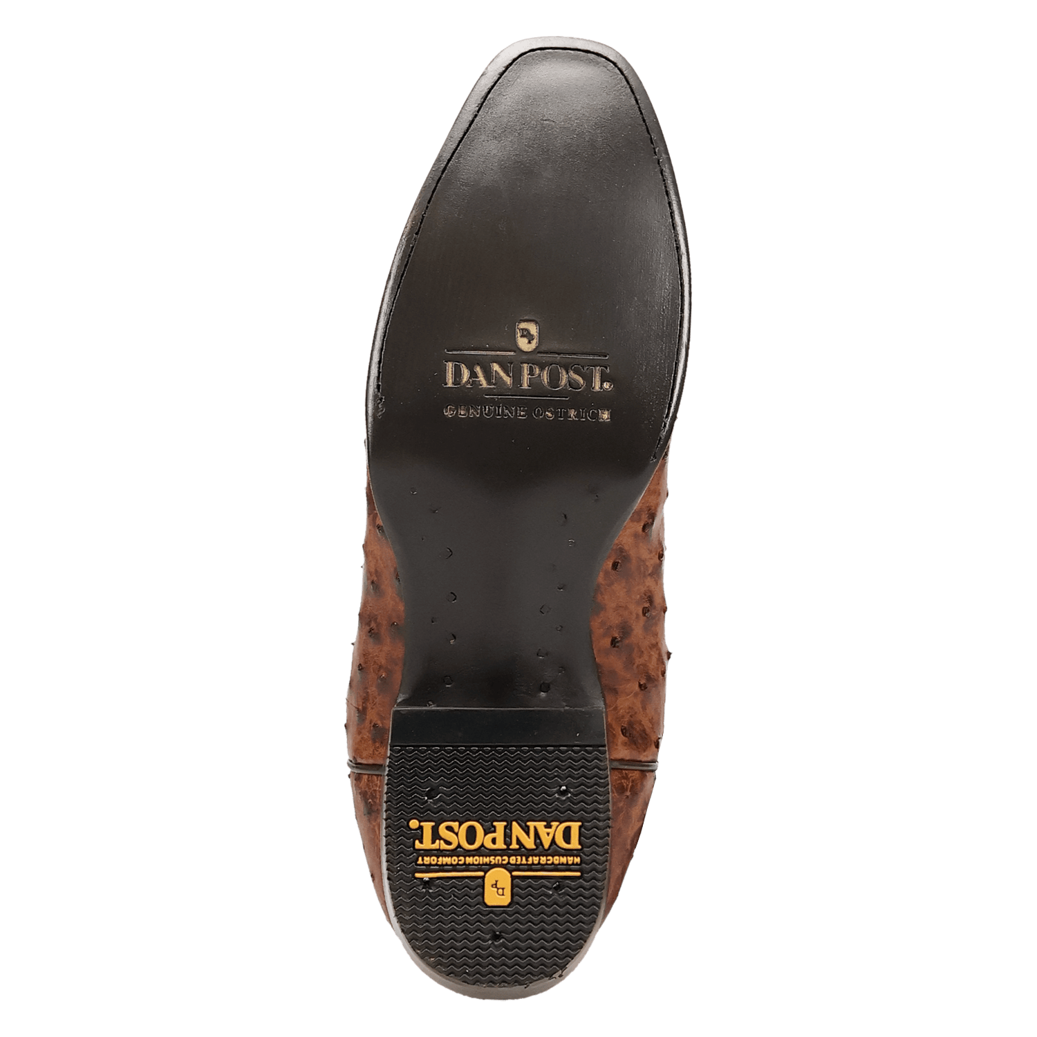 DAN POST Boots Dan Post Men's Brass Marco Full Quill Ostrich Exotic Boots DP7063