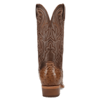 DAN POST Boots Dan Post Men's Brown Gauge Full Quill Ostrich Exotic Western Boots DP7130