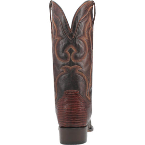 Dan Post Boots Dan Post Men's Hearst Cognac Lizard Snip Toe Exotic Western Boots DP3078