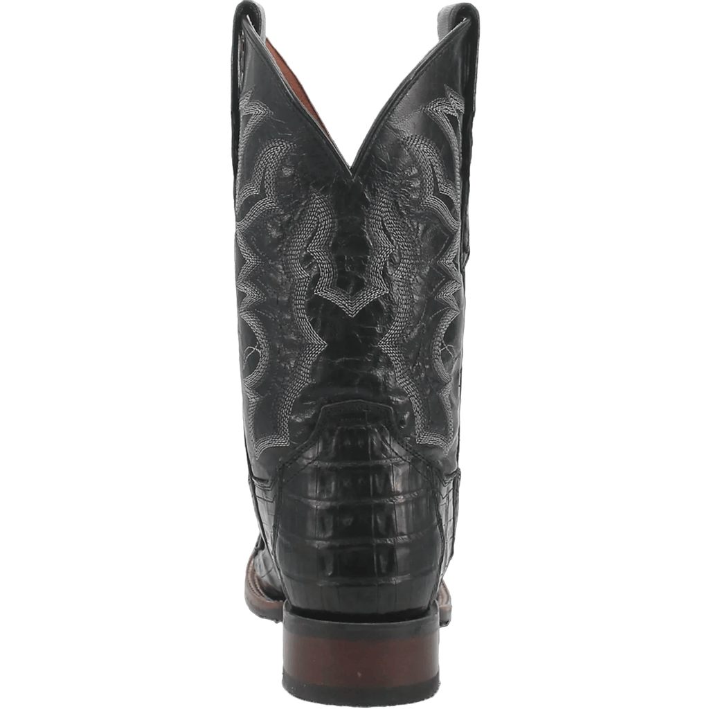 DAN POST Boots Dan Post Men's Kingsly Black Caiman Exotic Boots DP4805