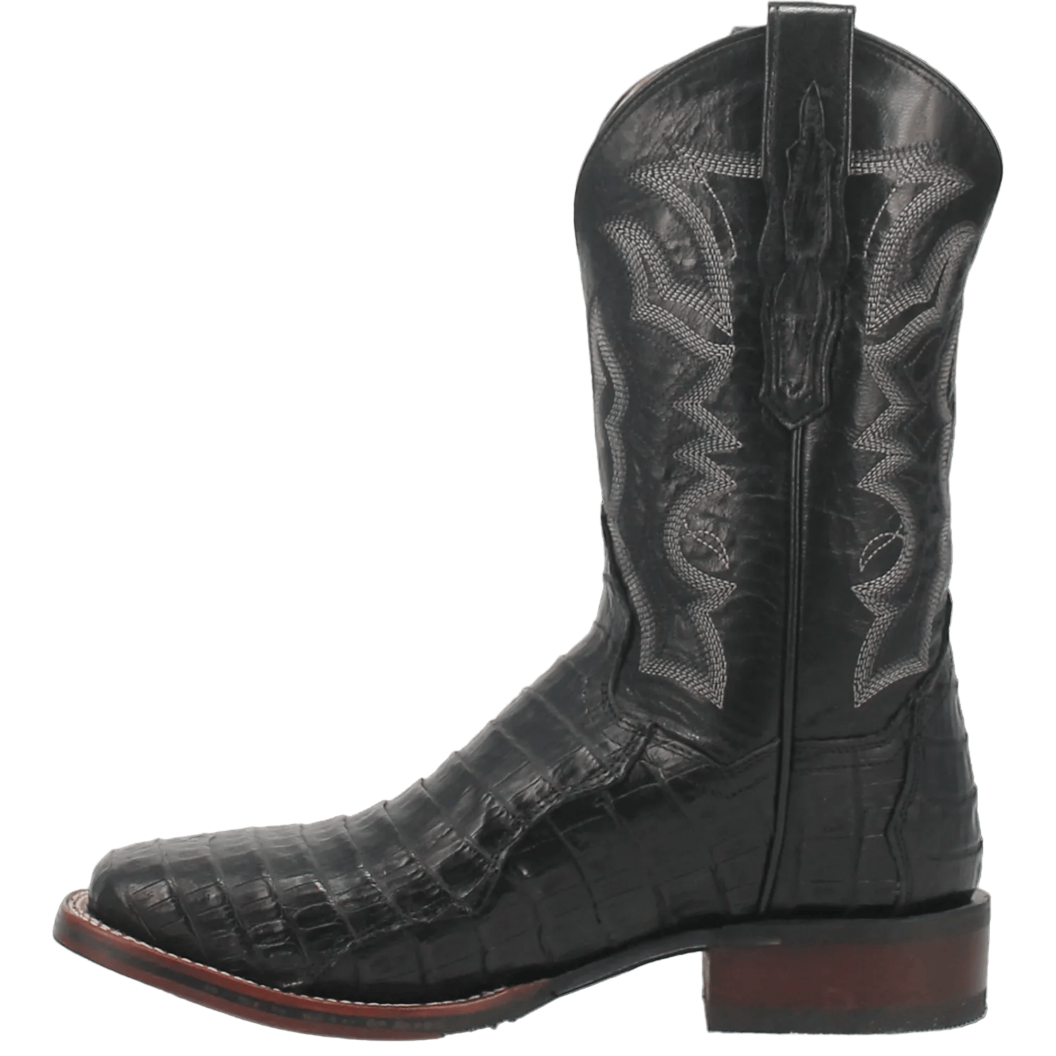 DAN POST Boots Dan Post Men's Kingsly Black Caiman Exotic Boots DP4805