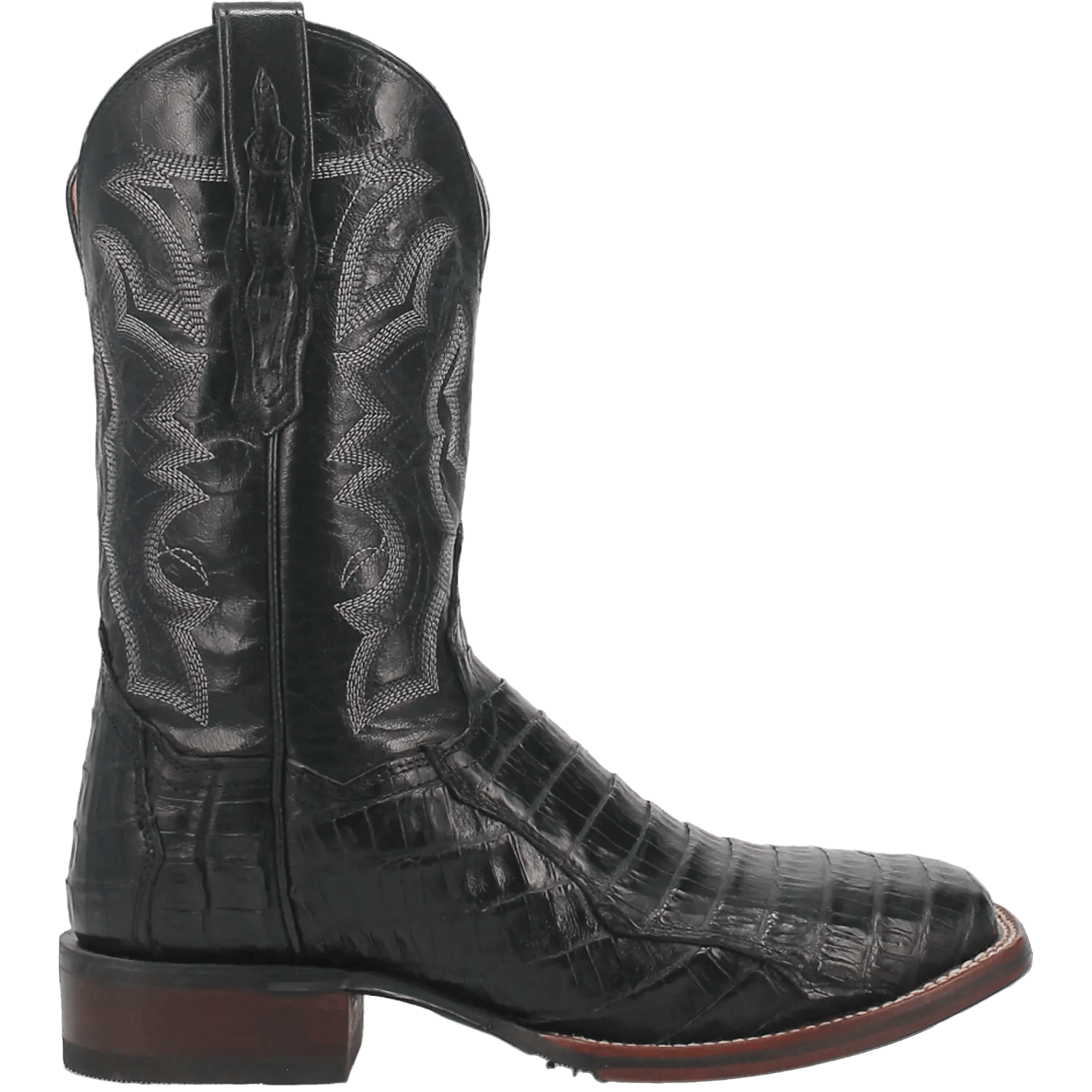 DAN POST Boots Dan Post Men's Kingsly Black Caiman Exotic Boots DP4805