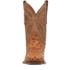 DAN POST Boots Dan Post Men's Saddle Tan Alamosa Full Quill Ostrich Exotic Boots DP3876