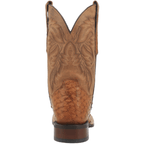 DAN POST Boots Dan Post Men's Saddle Tan Alamosa Full Quill Ostrich Exotic Boots DP3876